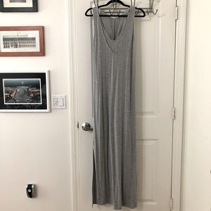 Gray maxi dress